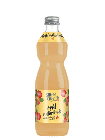 Glasflasche Silberquelle Apfel naturtrüb still