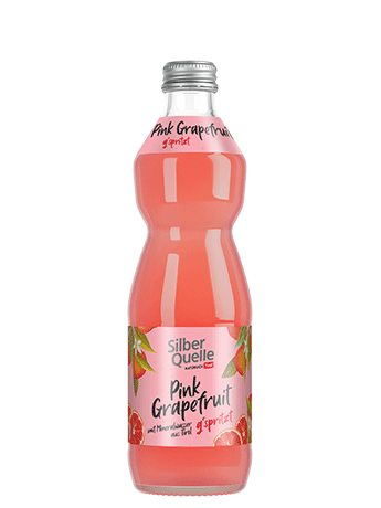 Glasflasche Silberquelle Pink Grapefruit g'spritzt