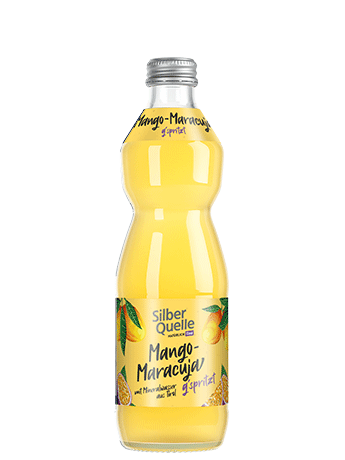 Glasflasche Silberquelle Mango-Maracuja g'spritzt